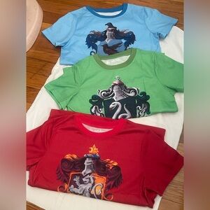 Harry Potter Kids Tees Set- Red, Green, Blue